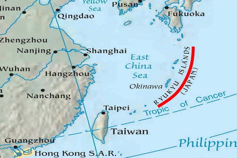 East China Sea Map